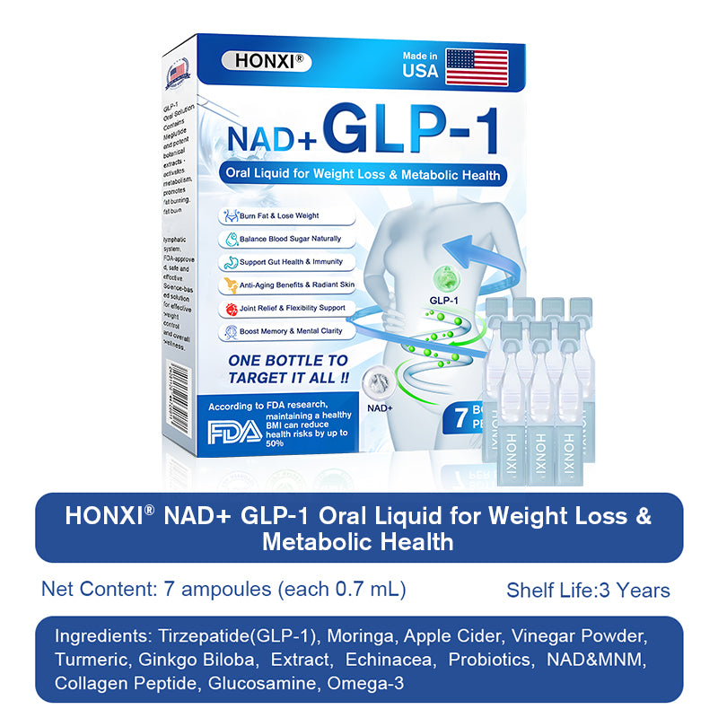 🇺🇲Recommended by American Endocrinologists | HONXI® ⚡𝐍𝐀𝐃+ & 𝐆𝐋𝐏-𝟏 𝐎𝐫𝐚𝐥 𝐒𝐨𝐥𝐮𝐭𝐢𝐨𝐧⚡for Weight, Heart, Blood Sugar, Sleep Apnea, Joint Issues & More