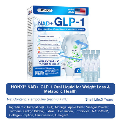 🇺🇲Recommended by American Endocrinologists | HONXI® ⚡𝐍𝐀𝐃+ & 𝐆𝐋𝐏-𝟏 𝐎𝐫𝐚𝐥 𝐒𝐨𝐥𝐮𝐭𝐢𝐨𝐧⚡for Weight, Heart, Blood Sugar, Sleep Apnea, Joint Issues & More