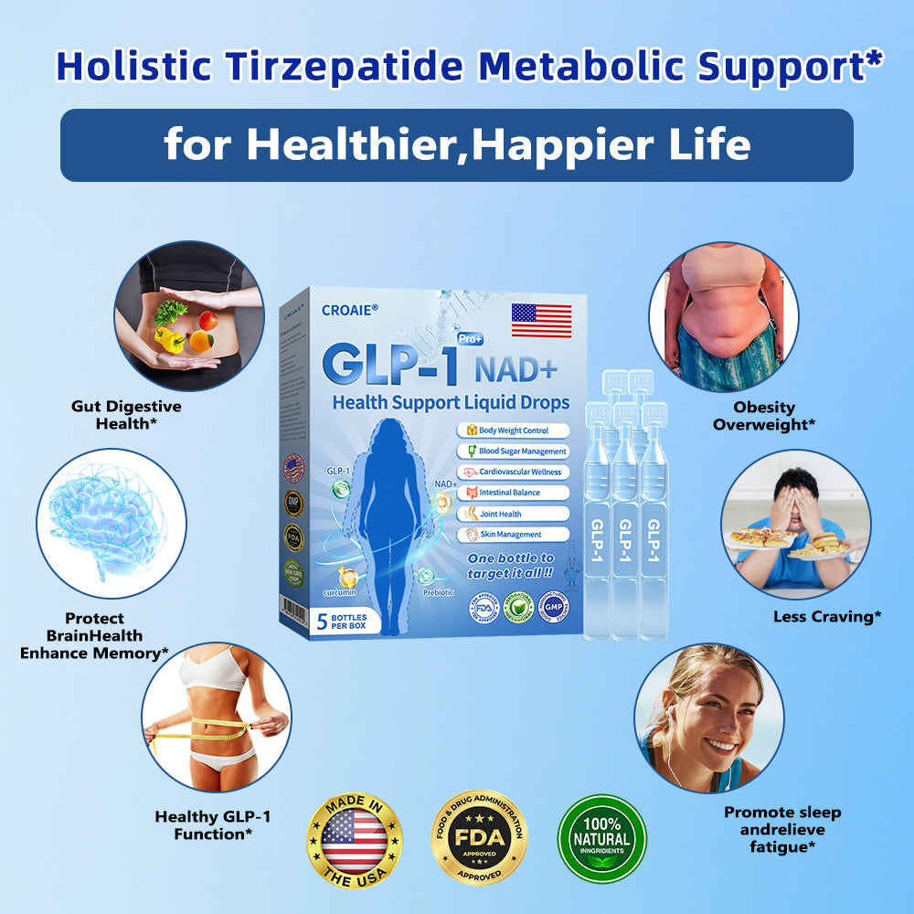 【🇺🇸Doctor's Recommendation👨‍⚕️】Croaie® 𝐆𝐋𝐏-𝟏 𝐏𝐑𝐎+ 𝟔-𝐢𝐧-𝟏 𝐇𝐞𝐚𝐥𝐭𝐡 𝐒𝐮𝐩𝐩𝐨𝐫𝐭 𝐋𝐢𝐪𝐮𝐢𝐝 𝐃𝐫𝐨𝐩𝐬 💪Use once every two days | Lose 20 pounds quickly | Reduce sugar by 90%)