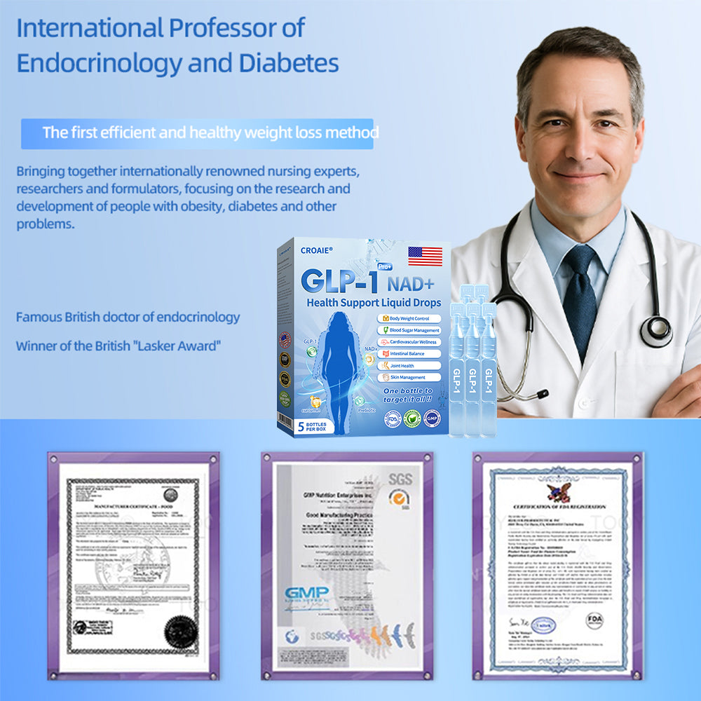【🇺🇸Doctor's Recommendation👨‍⚕️】Croaie® 𝐆𝐋𝐏-𝟏 𝐏𝐑𝐎+ 𝟔-𝐢𝐧-𝟏 𝐇𝐞𝐚𝐥𝐭𝐡 𝐒𝐮𝐩𝐩𝐨𝐫𝐭 𝐋𝐢𝐪𝐮𝐢𝐝 𝐃𝐫𝐨𝐩𝐬 💪Use once every two days | Lose 20 pounds quickly | Reduce sugar by 90%)