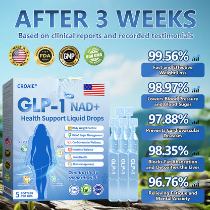 【🇺🇸Doctor's Recommendation👨‍⚕️】Croaie® 𝐆𝐋𝐏-𝟏 𝐏𝐑𝐎+ 𝟔-𝐢𝐧-𝟏 𝐇𝐞𝐚𝐥𝐭𝐡 𝐒𝐮𝐩𝐩𝐨𝐫𝐭 𝐋𝐢𝐪𝐮𝐢𝐝 𝐃𝐫𝐨𝐩𝐬 💪Use once every two days | Lose 20 pounds quickly | Reduce sugar by 90%)