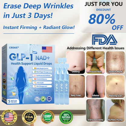 【🇺🇸Doctor's Recommendation👨‍⚕️】Croaie® 𝐆𝐋𝐏-𝟏 𝐏𝐑𝐎+ 𝟔-𝐢𝐧-𝟏 𝐇𝐞𝐚𝐥𝐭𝐡 𝐒𝐮𝐩𝐩𝐨𝐫𝐭 𝐋𝐢𝐪𝐮𝐢𝐝 𝐃𝐫𝐨𝐩𝐬 💪Use once every two days | Lose 20 pounds quickly | Reduce sugar by 90%)
