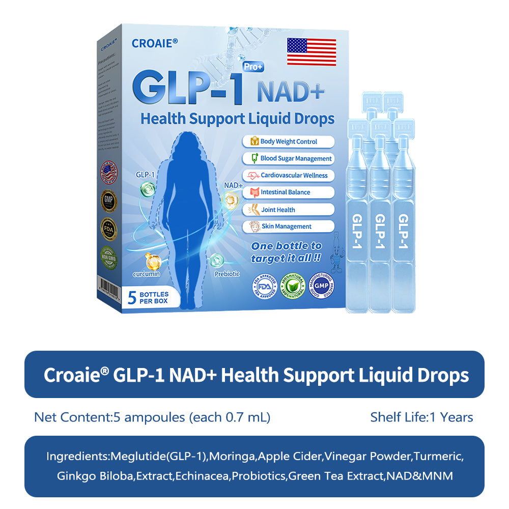 【🇺🇸Doctor's Recommendation👨‍⚕️】Croaie® 𝐆𝐋𝐏-𝟏 𝐏𝐑𝐎+ 𝟔-𝐢𝐧-𝟏 𝐇𝐞𝐚𝐥𝐭𝐡 𝐒𝐮𝐩𝐩𝐨𝐫𝐭 𝐋𝐢𝐪𝐮𝐢𝐝 𝐃𝐫𝐨𝐩𝐬 💪Use once every two days | Lose 20 pounds quickly | Reduce sugar by 90%)